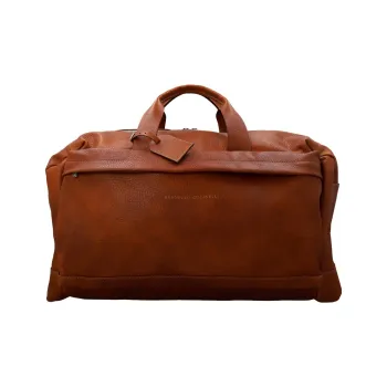 Brunello Cucinelli Leather Shoulder Bag Crossbody Bag Handbag Men's Brown
