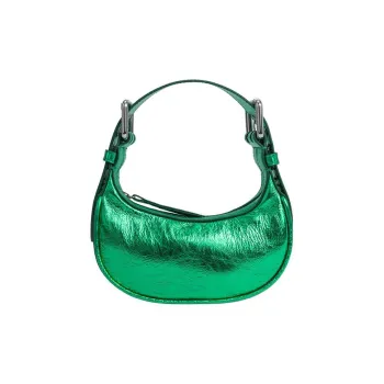 By Far Metallic Zipped Shoulder Bag
