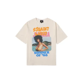 Playboy X SSSAINT LOUIS SSSAINT LOUIS X Playboy Co branded Series T Shirts Unisex White