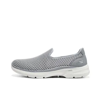 Skechers Go Walk 6 Shoes 'Grey White' Women's