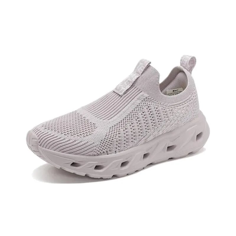 XTEP Slip Resistant, Abrasion Resistant, Breathable Low Top Outdoor Shoes Women's Particle Gray-1