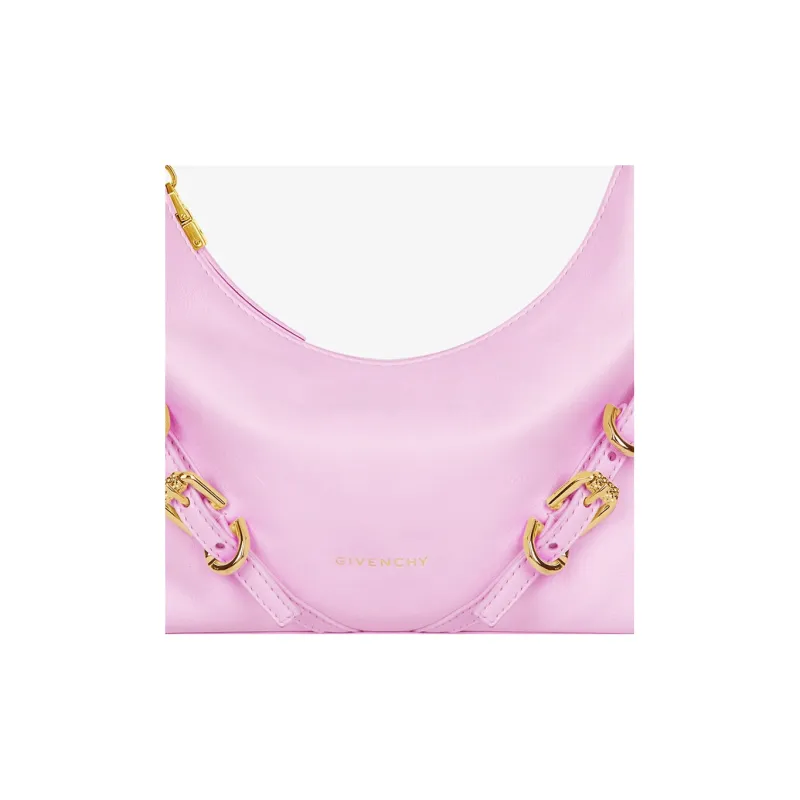 GIVENCHY Embossed Cowhide Leather Handbag Shoulder Bag Crossbody Bag Mini Women's Pink-4