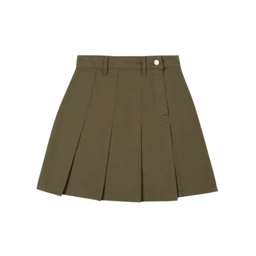 MeiHaoStore Casual Short Skirts Women's Army Green