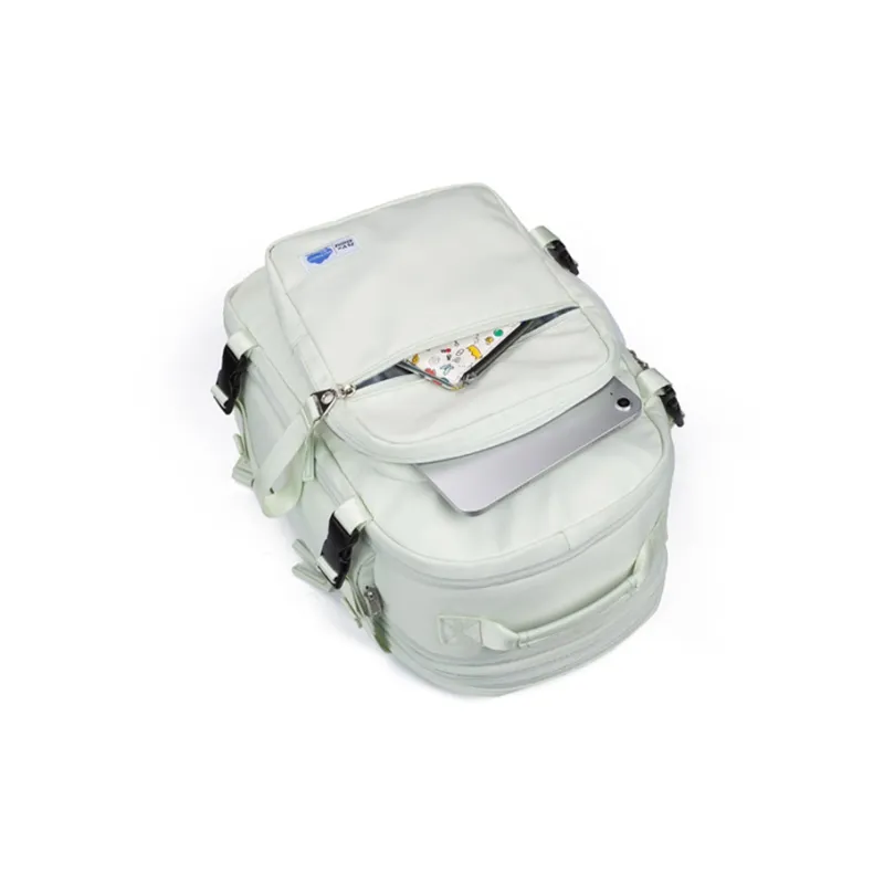 COWBONE Nylon Backpack Medium Size Unisex Grass Green/Beige/Internet Famous Purple/Cool Black-3