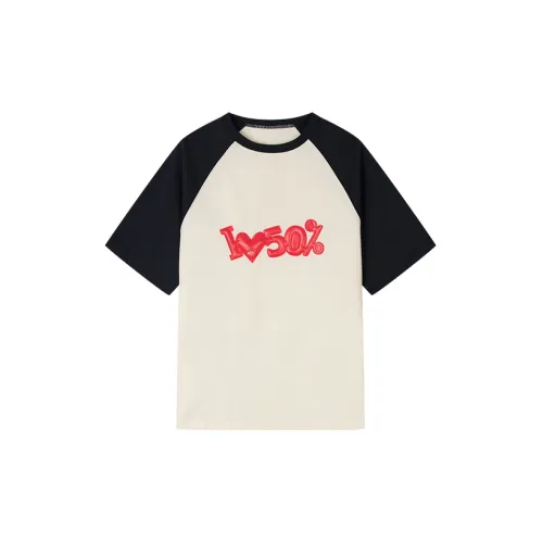 UOOYAA LOVE 50% Capsule Series T-Shirts Women's Off White