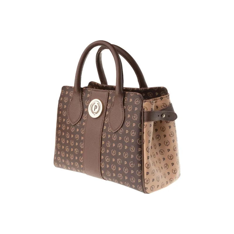 Pollini Polyurethane Shoulder Bag, Crossbody Bag, Handbag Regular Women's Brown-1