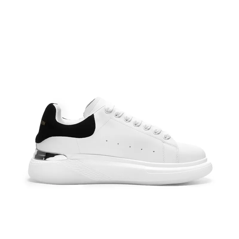 CERRUTI 1881 Small White Shoes Stylish Skateboarding Shoes Unisex Black-4