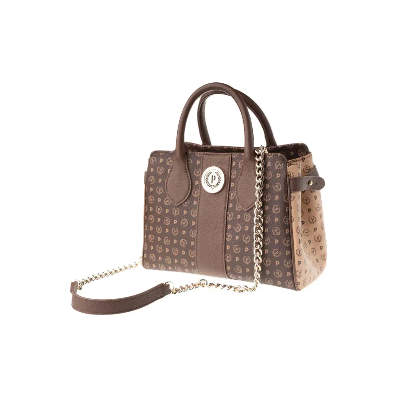 Pollini Polyurethane Shoulder Bag, Crossbody Bag, Handbag Regular Women's Brown-2