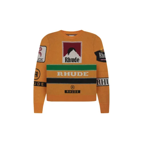 RHUDE Sweaters Men Orange