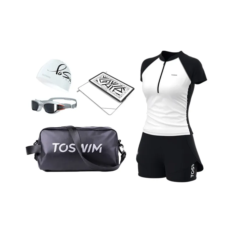 TOSWIM Swimming Sets Polyamide Elastane Beach Vacation Hot Spring Play Water Swim Women's S M L XL 2XL-4