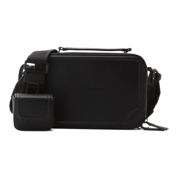 PEDRO Microfiber 2 in 1 Small Square Bag One Shoulder Handbag Small Size Men's Black/White