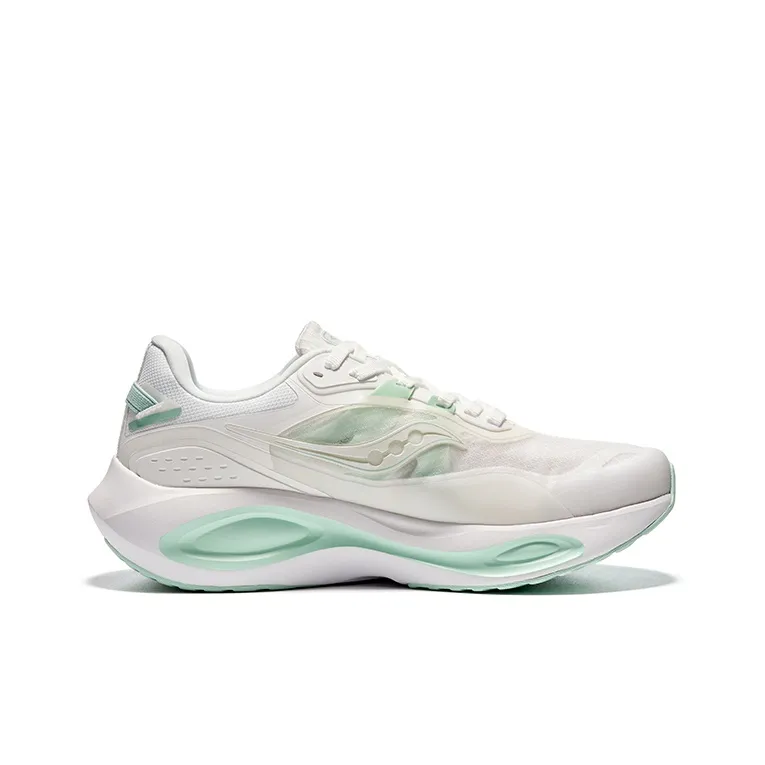 Saucony Phoenix Inferno 3 Breathable Cushioning Low Top Training Running Shoes Women's White Green-1