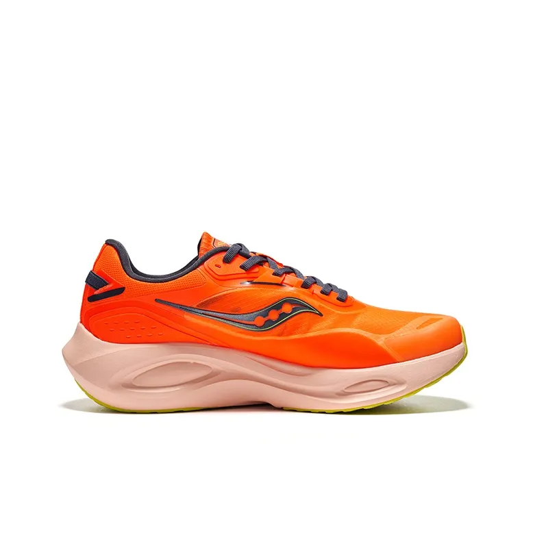 Saucony Phoenix Inferno 3 Cushioning Support Rebound Low Top Casual Running Shoes Unisex Orange-1