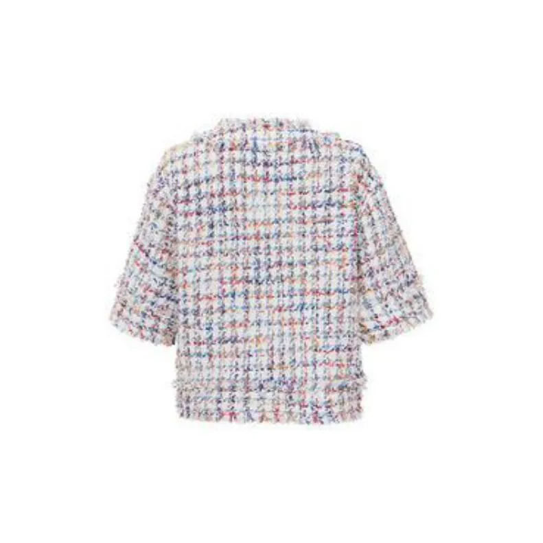 D'zzit Cropped Coats Women's Multicolor-1