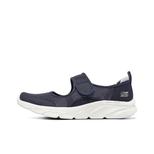 Skechers D'lux Comfort Anti Slip Wear Resistant Low Top Sports Casual Shoes Women's Blue