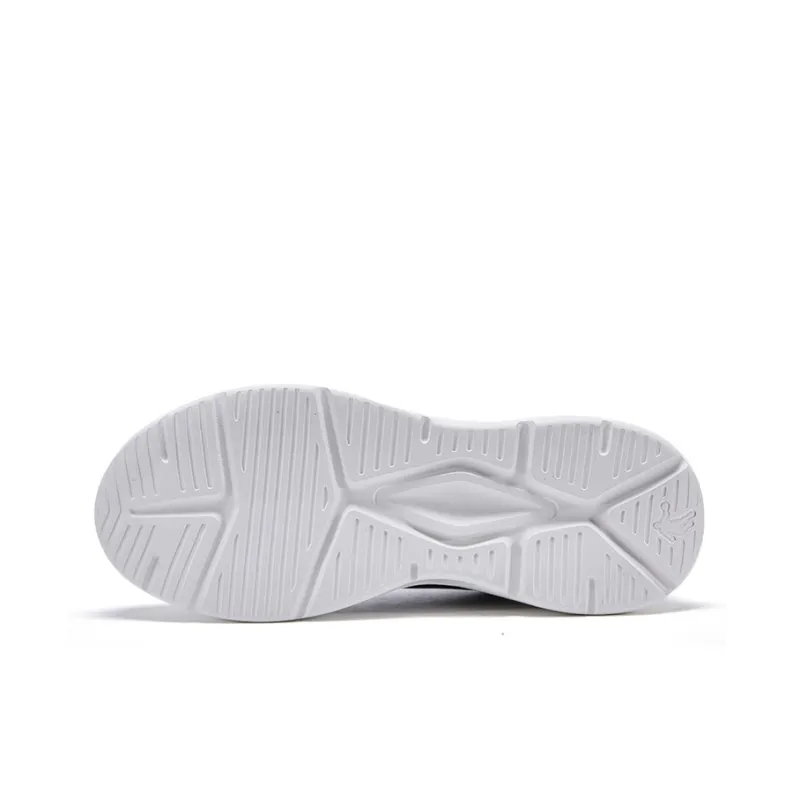QIAODAN Lightweight Breathable And Wear-Resistant Low-Top Running Shoes Men's White Gray-4