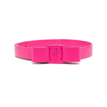 Ferragamo Leather Belts Women's Rose Red