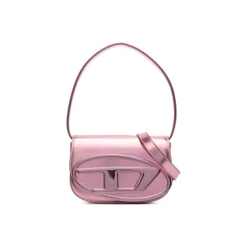 DIESEL Cow Leather 1DR Bag Handbag Shoulder Bag Women's Rose Pink