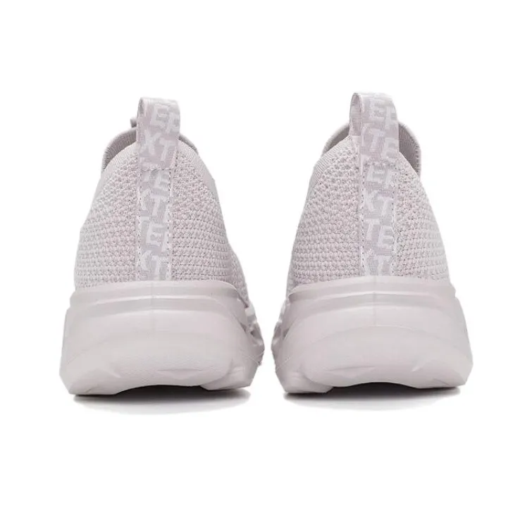 XTEP Slip Resistant, Abrasion Resistant, Breathable Low Top Outdoor Shoes Women's Particle Gray-4