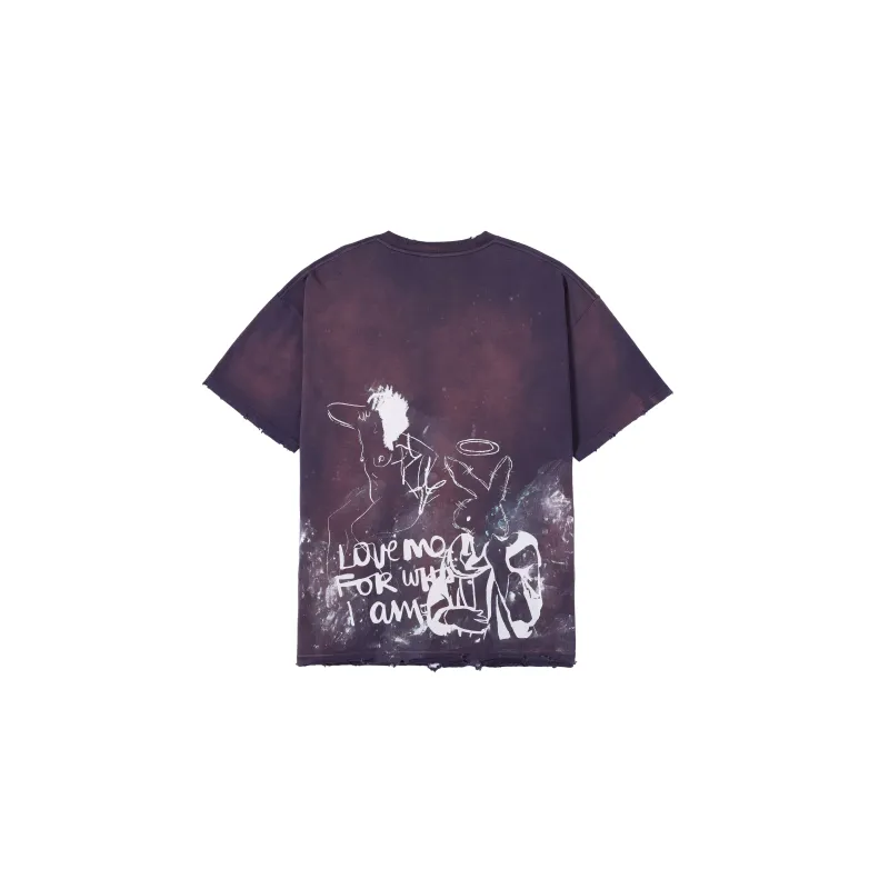 Playboy X SSSAINT LOUIS SSSAINT LOUIS X Playboy Co branded Series T Shirts Unisex Purple-1