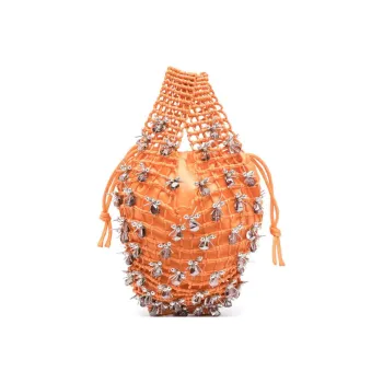 Lanvin Bead Embellished Drawstring Tote Bag