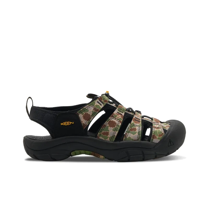 KEEN Newport H2 RETRO River Trekking Shoes Unisex Black Camouflage-1