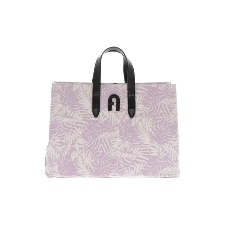 Furla Kenzia With Cow Leather Tote Bag, Shopping Bag, Shoulder Bag, Handbag Women's Purple-0