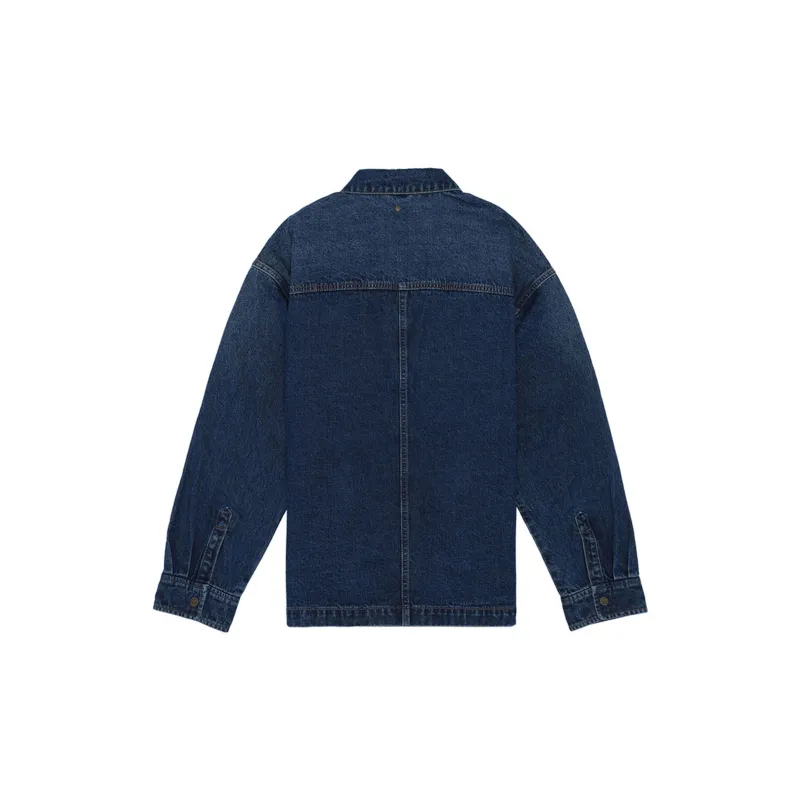 LI NING 1990 Classic Collection Denim Jacket Men's Twilight Indigo-1