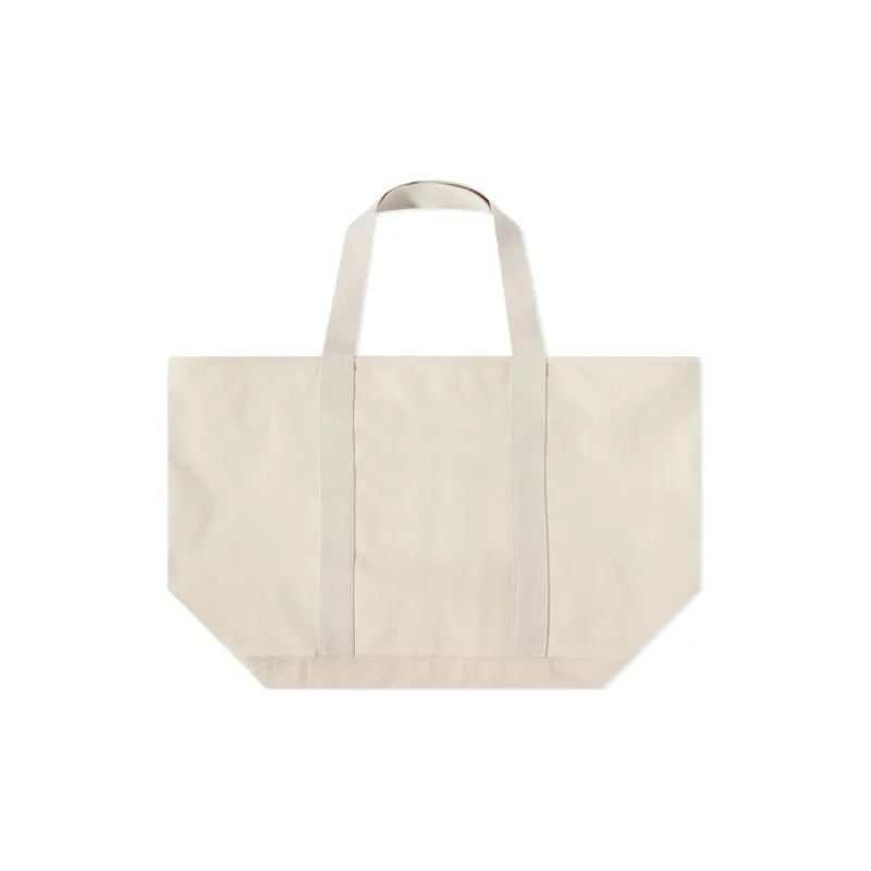 Vans Cotton Tote Bag Shopping Bag Shoulder Bag Handbag Regular Unisex Ecru-4