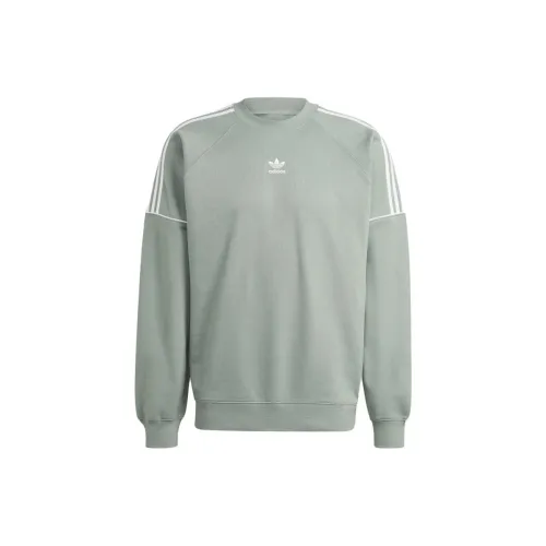 Adidas Originals Sweatshirts Men Silver Green