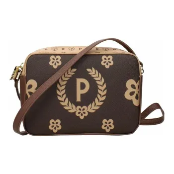 Pollini Polyvinyl Chloride Camera Bag, Crossbody Bag, Shoulder Bag Women's Brown