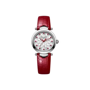 EMILE CHOURIET Automatic Mechanical Movement Women's Watch Watch 29.2mm Silver Dial Stainless Steel Case Leather Strap