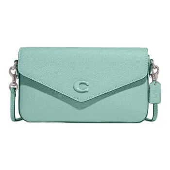 COACH Wyn Leather Envelope Bag Shoulder Bag Crossbody Bag Small Size Women's Mint Green