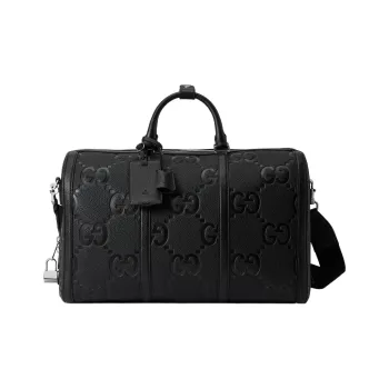 GUCCI Leather Handbags Travel Bags Small Size Women's Black