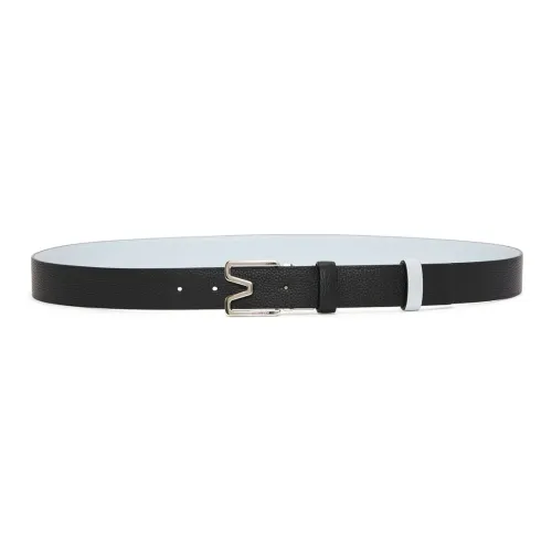 Alexander McQueen Leather Belts Men Black