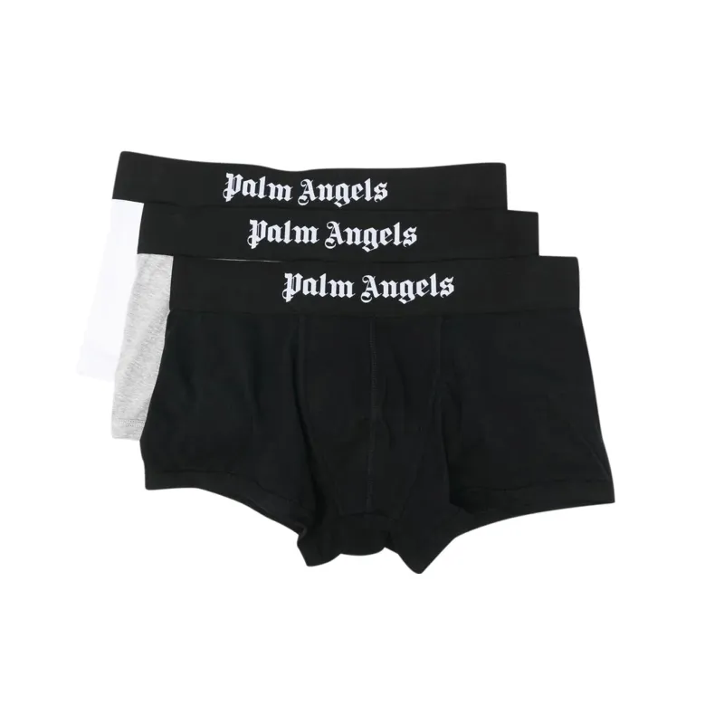 PALM ANGELS Tri pack Logo waistband Boxer Set-2