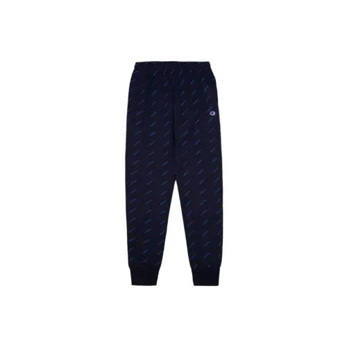 Champion Knitted Sweatpants Men Navy Blue