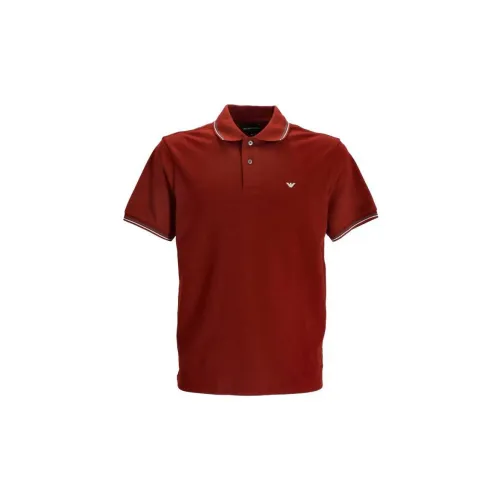 EMPORIO ARMANI Polo Shirts Men Brown