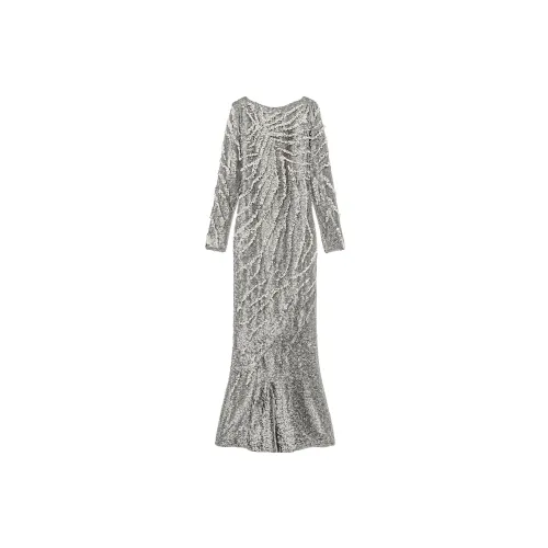 Givenchy Long-Sleeved Dresses Women's Silver