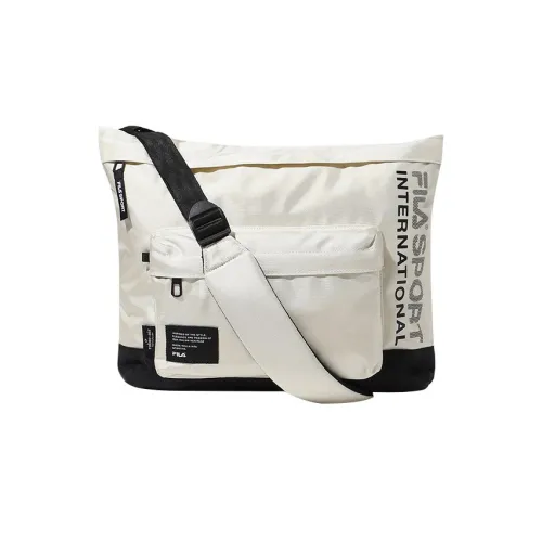 FILA Nylon Shoulder Bag, Crossbody Bag Regular Unisex White