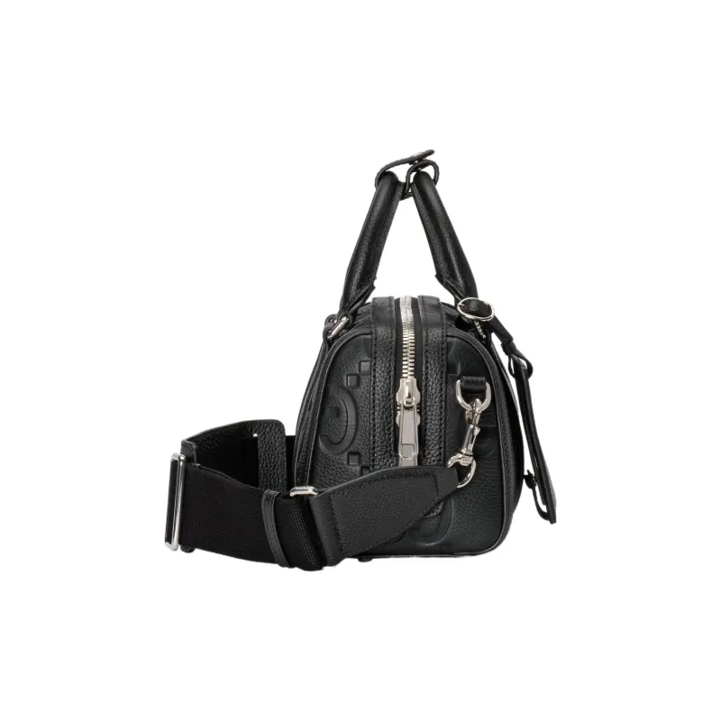 GUCCI Leather Cylinder Bag Handbag Shoulder Bag Crossbody Bag Travel Bag Mini Men's Black-3