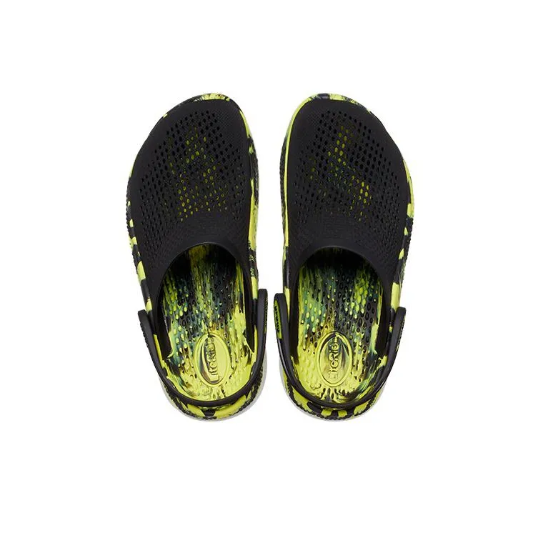 Crocs LiteRide 2.0 Clog 'Black Neon Yellow'-3