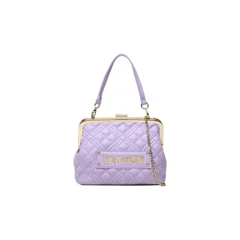 LOVE MOSCHINO Artificial Leather Dumpling Bag Handbag Shoulder Bag Crossbody Bag Mini Women's Purple