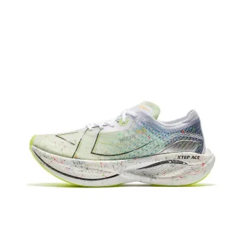 XTEP 160X 3.0 Pro Anti Slip Wear Resistant Low Top Running Shoes Women's White Green Blue