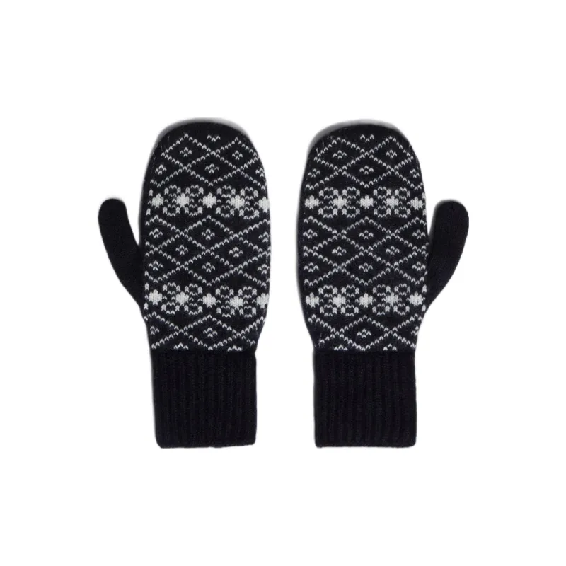 THOM BROWNE Knit Gloves Men Black-1