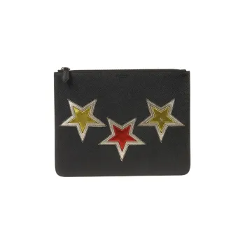 GIVENCHY Cow Leather Clutch Men's Black