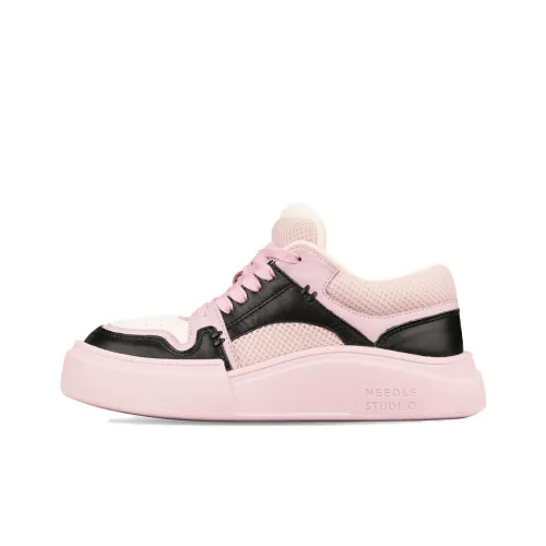 NEEDLE STUDIO Stylish Skateboarding Shoes Women's Pink Black