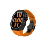Carbon Fiber Case+Orange Strap+Black Frame/Buckle