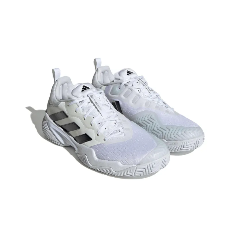 Adidas Barricade Tennis Shoes 'White Black Silver'-2