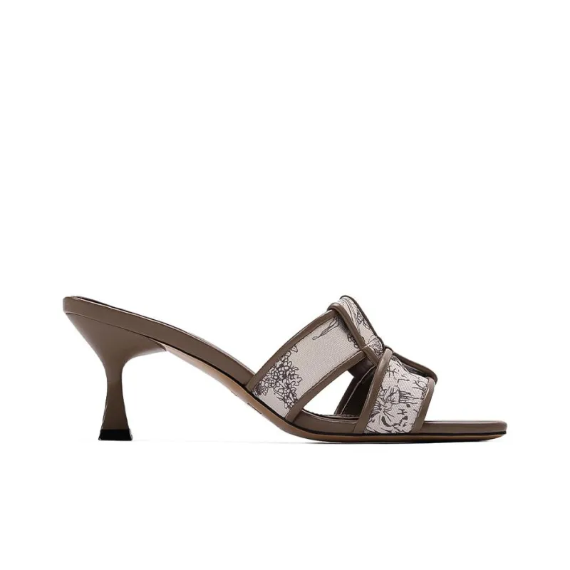 ELLE Slide Slippers Women's Black/Khaki-6